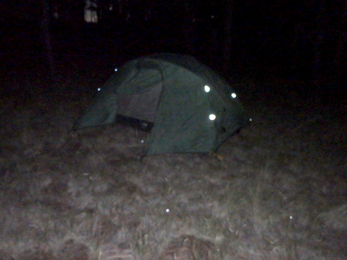 GDMBR: The camp had been prepared for us to turn in for the night.